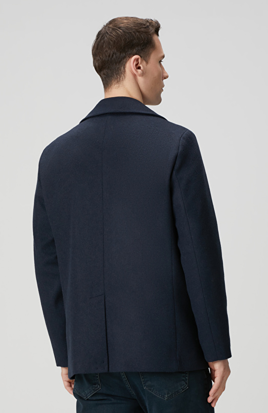 Lacivert Kruvaze Gemici Kaban