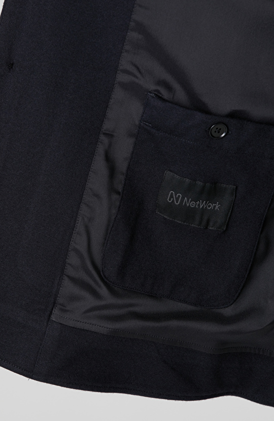 Siyah Yün Mix Dış Gömlek