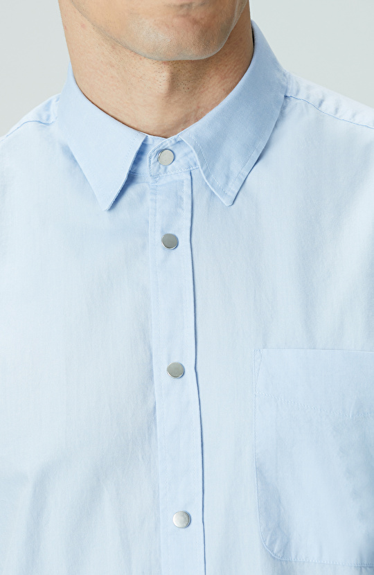 Mavi Oxford Gömlek