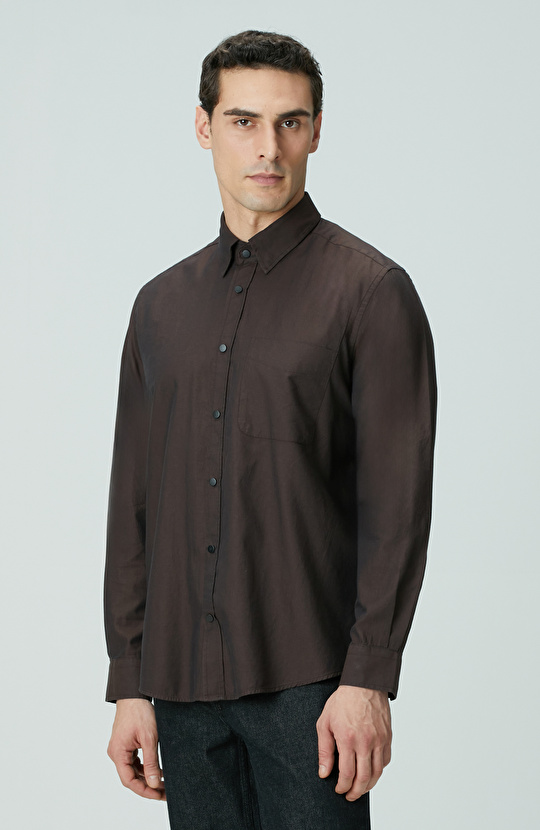 Kahverengi Oxford Gömlek