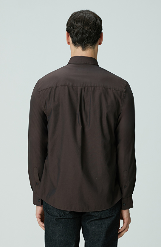 Kahverengi Oxford Gömlek