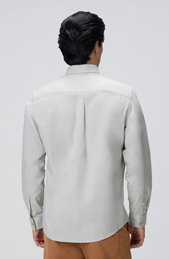 Açık Haki Oxford Gömlek