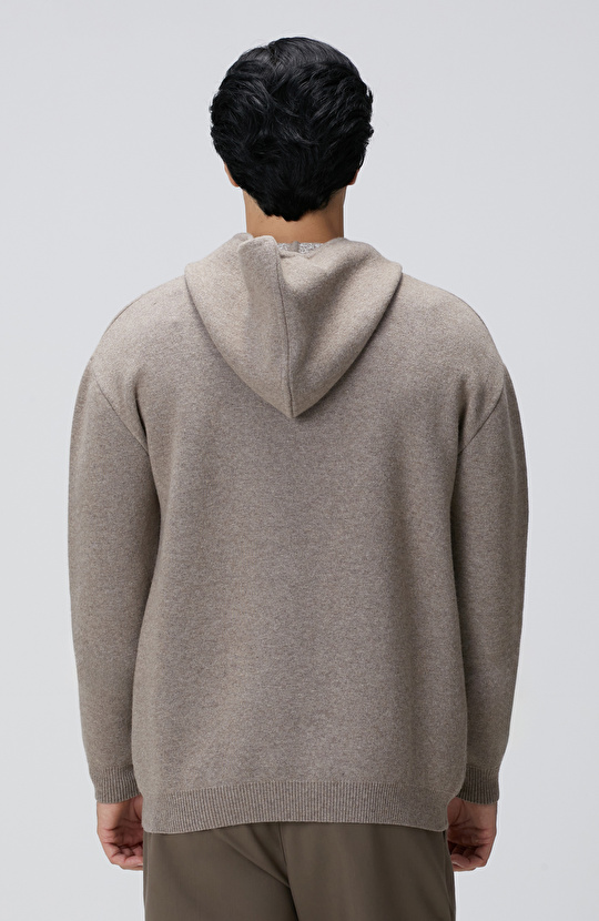 Limited Vizon Kapüşonlu Triko Mont