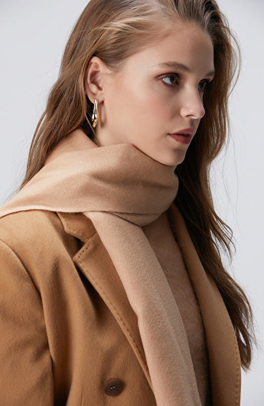 Camel Kadın Kaşmir Atkı