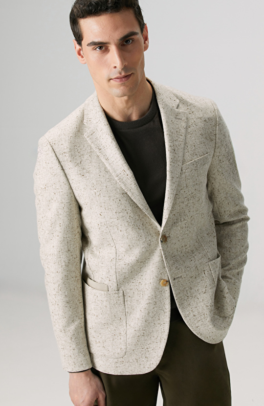 Limited Loro Piana Kumaşından Üretilen Bej Yün Ceket