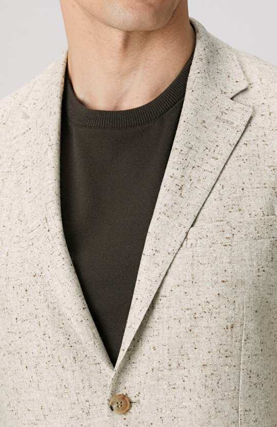 Limited Loro Piana Kumaşından Üretilen Bej Yün Ceket