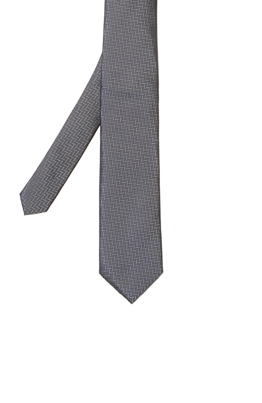 Antrasit Desenli Kravat