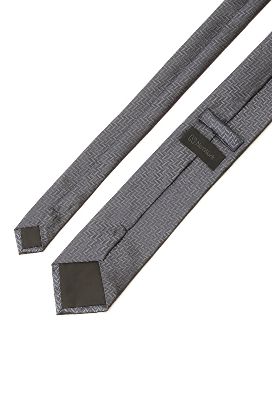 Antrasit Desenli Kravat