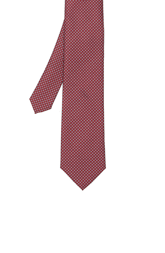 Bordo Desenli Kravat