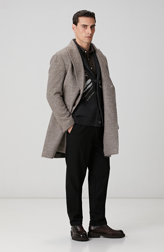 Antrasit Triko Yün Hırka