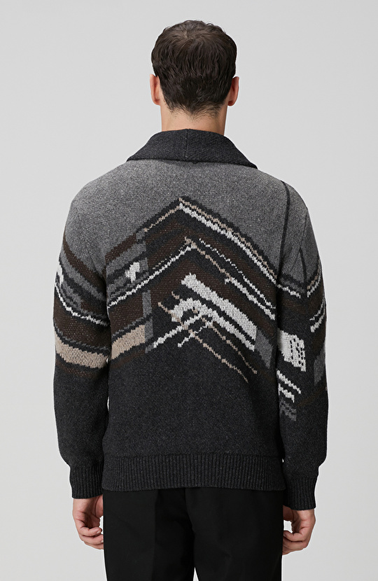 Antrasit Triko Yün Hırka