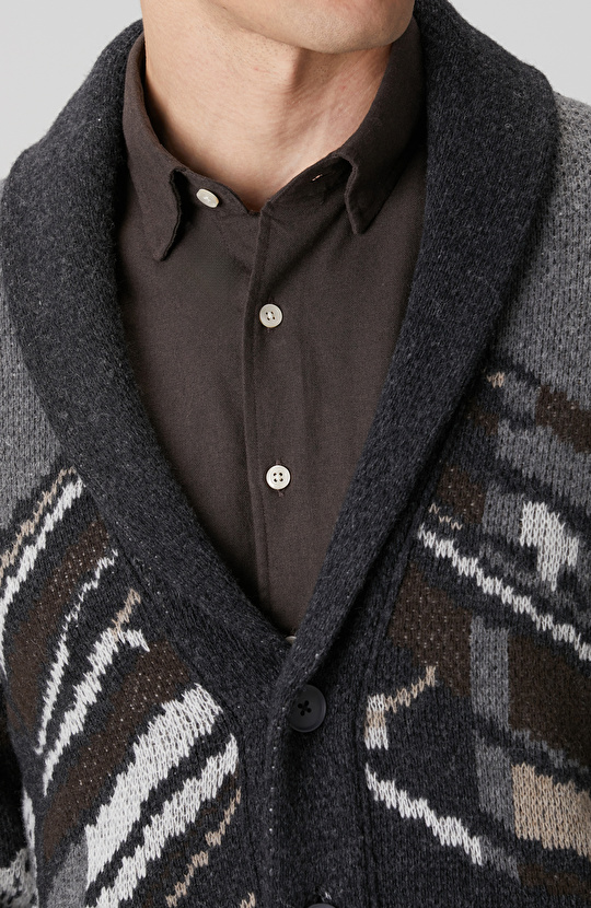 Antrasit Triko Yün Hırka