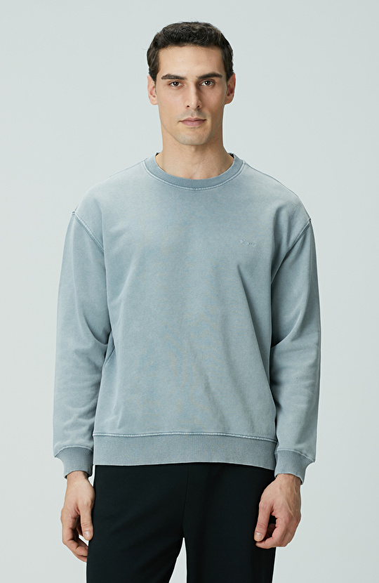 Mavi Armalı Sweatshirt