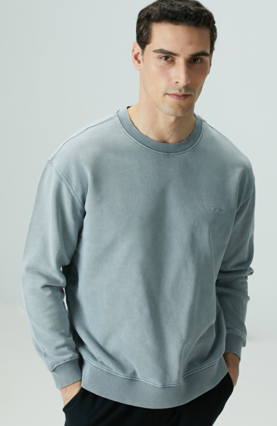 Mavi Armalı Sweatshirt