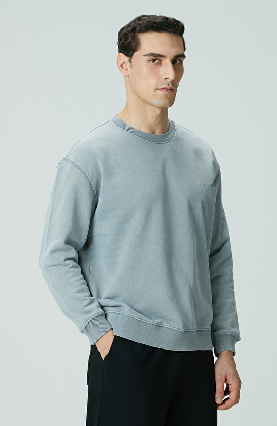 Mavi Armalı Sweatshirt