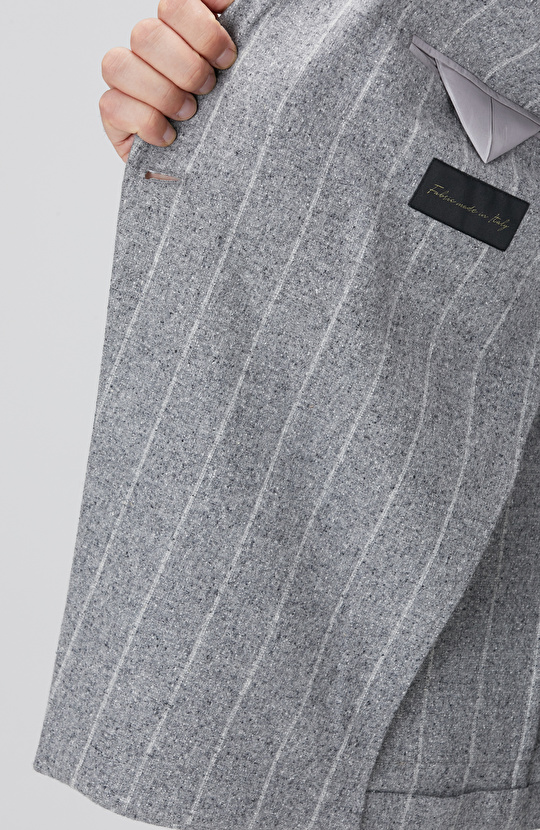 Limited Ermenegildo Zegna Kumaşından İpek Yün Karışımlı Takım Elbise