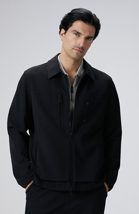 N-Tech Siyah Dış Gömlek