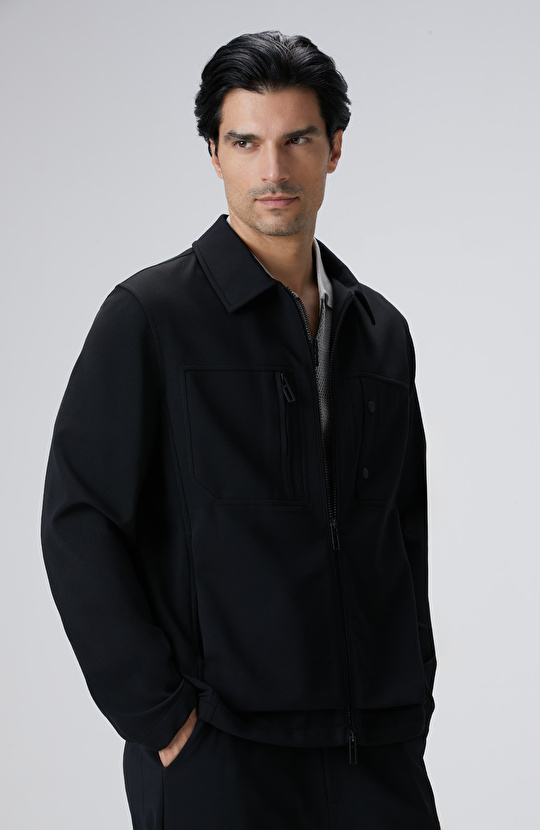 N-Tech Siyah Dış Gömlek