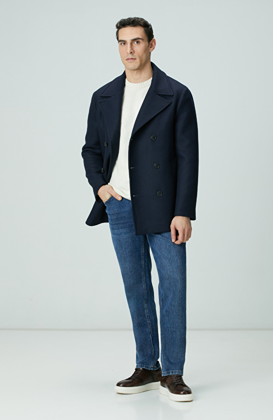 Limited Kırık Beyaz Yün Kaşmir Karışımlı Triko