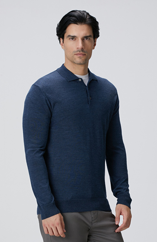 Limited Antrasit Yün Karışımlı Triko Kazak