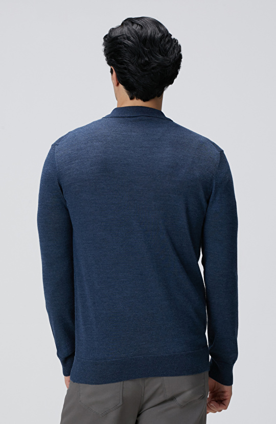 Limited Antrasit Yün Karışımlı Triko Kazak