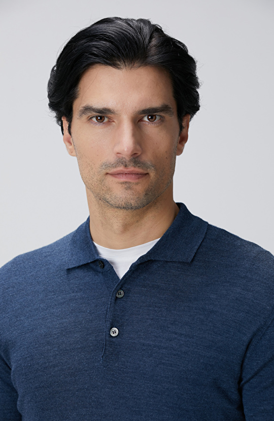 Limited Antrasit Yün Karışımlı Triko Kazak