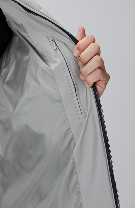 N-Tech Taş Dik Yaka Puffer Mont