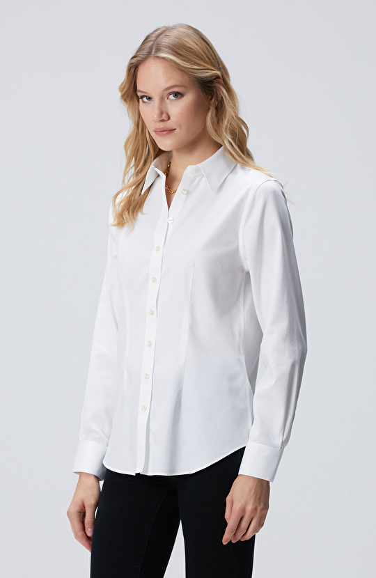 Non-Iron Beyaz Gömlek