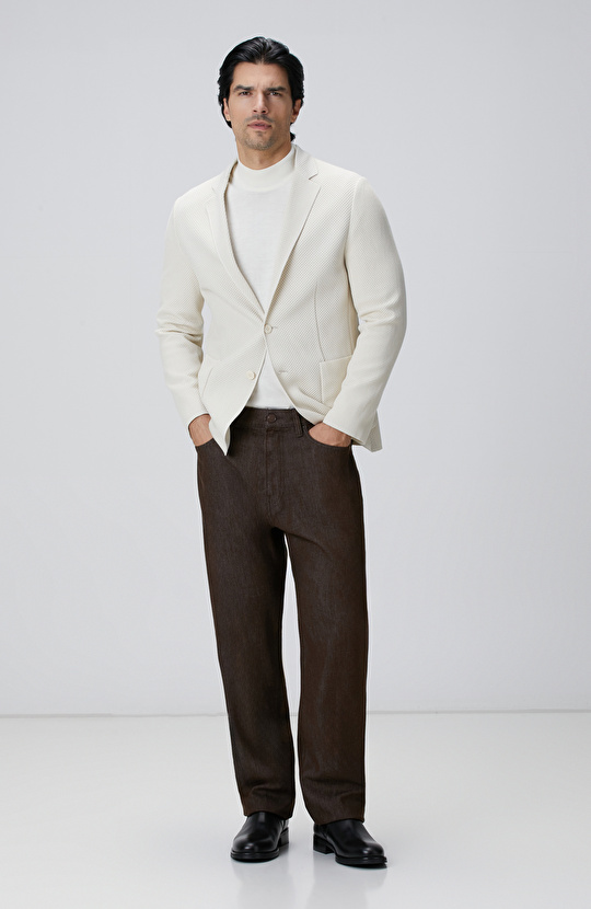 Kahverengi Denim Pantolon