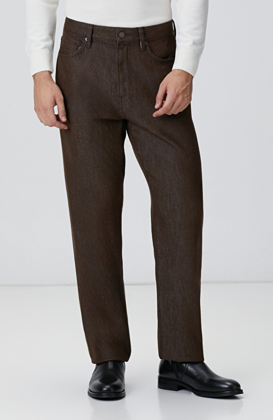 Kahverengi Denim Pantolon