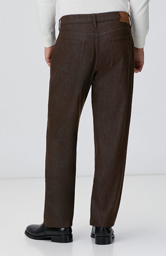 Kahverengi Denim Pantolon
