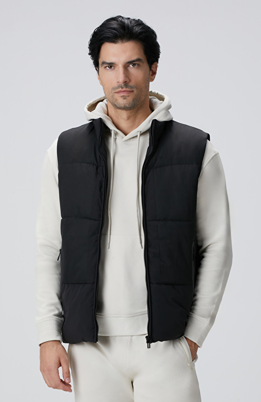 N-Tech Siyah Casual Yelek