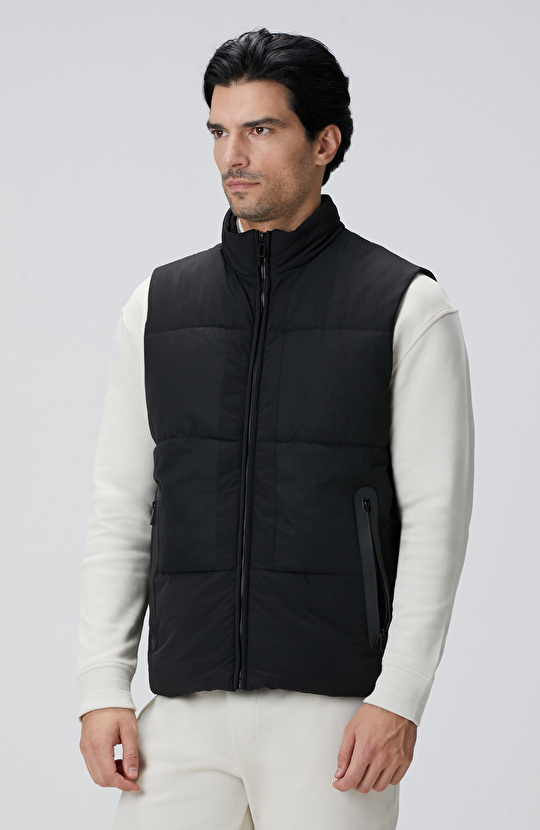 N-Tech Siyah Casual Yelek