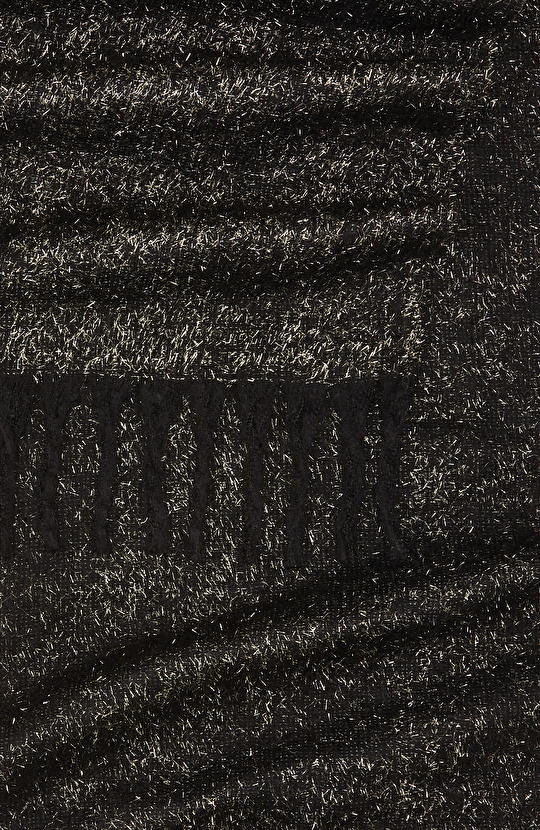 Siyah Lureksli Kadın Atkı