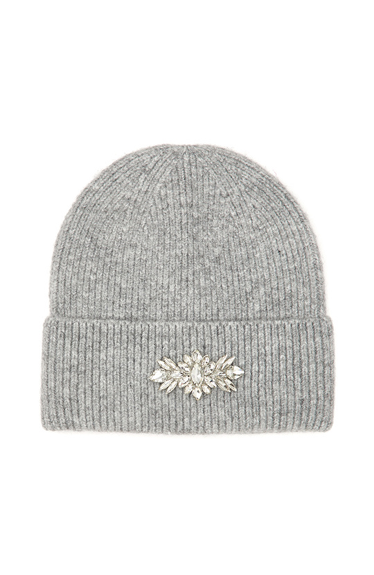 Gri Kadın Yün Karışımlı Bere Gri Kadın Yün Karışımlı Bere