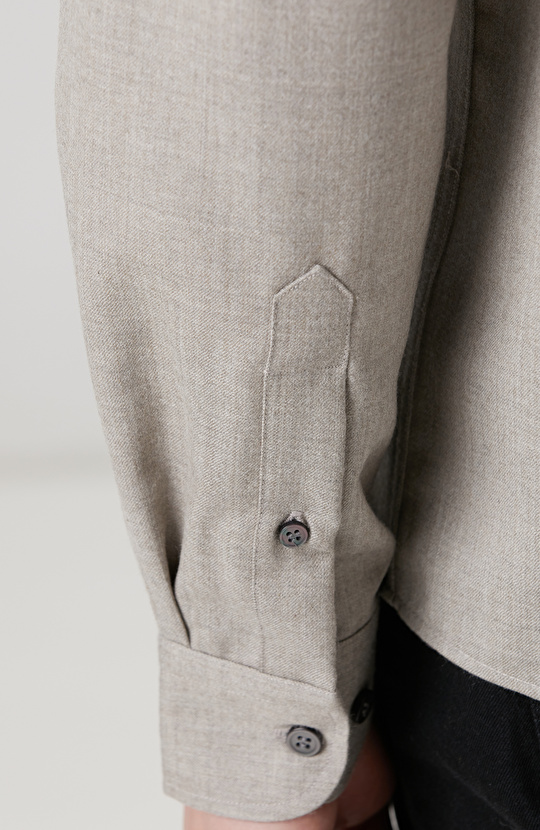 Limited Vizon Yün Karışımlı Gömlek