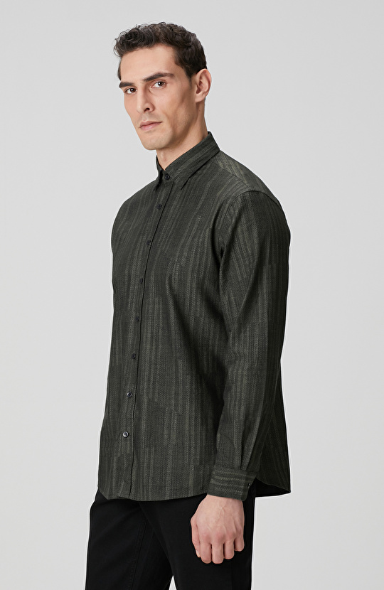 Haki Baskılı Gömlek