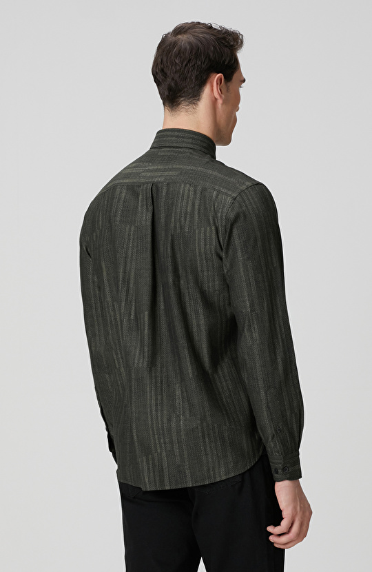 Haki Baskılı Gömlek