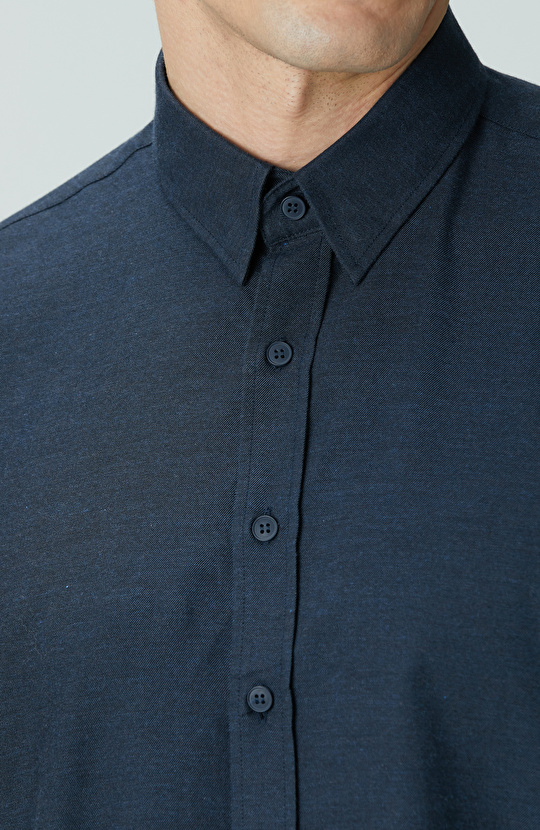 Lacivert Flanel Gömlek
