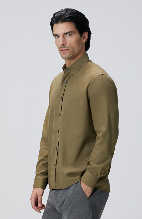 Haki Flanel Gömlek