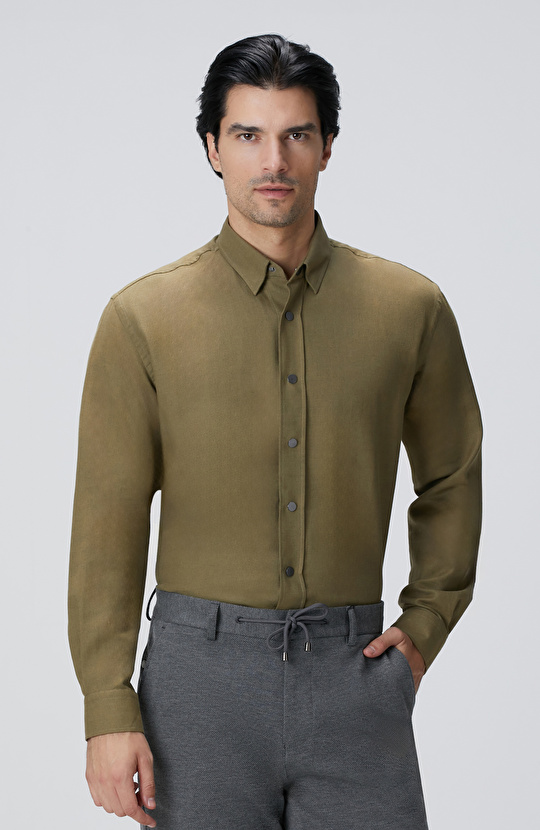 Haki Flanel Gömlek
