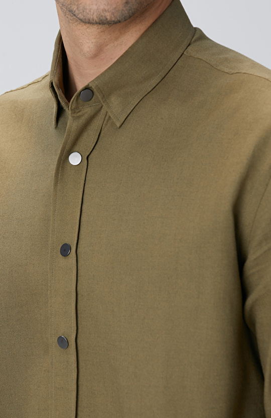 Haki Flanel Gömlek
