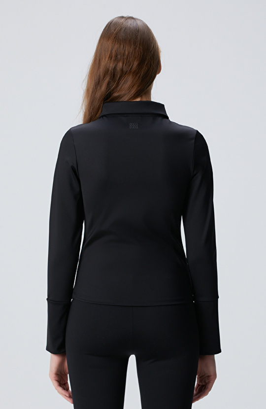 N-Tech Siyah Örme Bluz