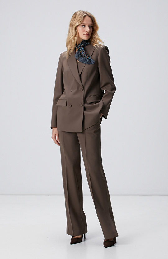 Vizon Yün Karışımlı Pantolon