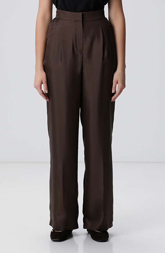 Limited Acı Kahve İpek Pantolon