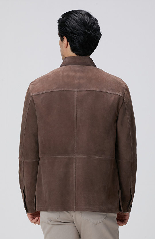 Kahverengi Nubuk Deri Ceket