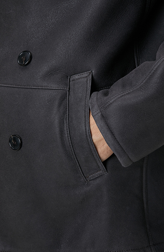 Limited Gri Merino Deri Kaban