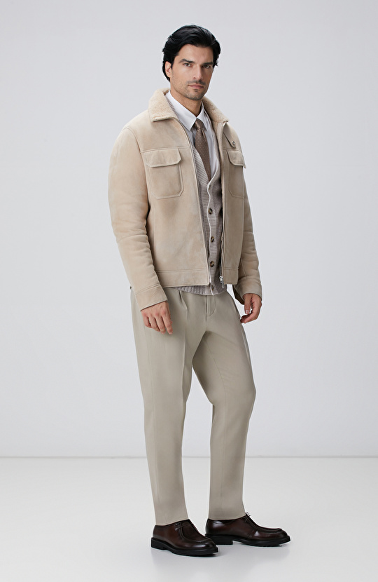 Limited Bej Deri Mont