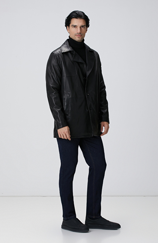 Siyah Deri Pardösü