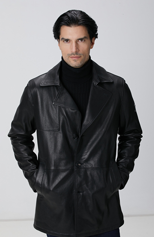 Siyah Deri Pardösü